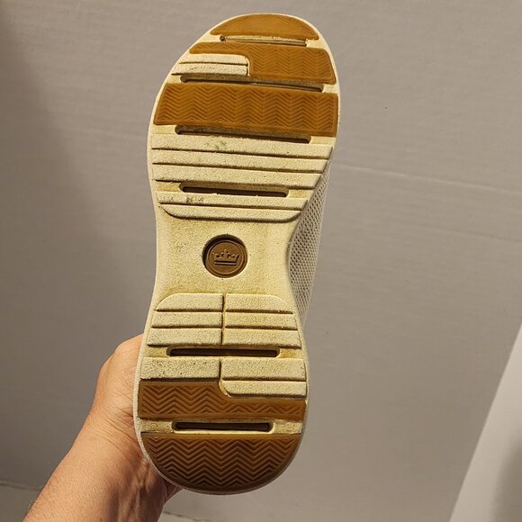 Size 9 Peter Millar Luxury Ivory Knit Upper Athletic Shoes VG Condition! No Box - Picture 10 of 11